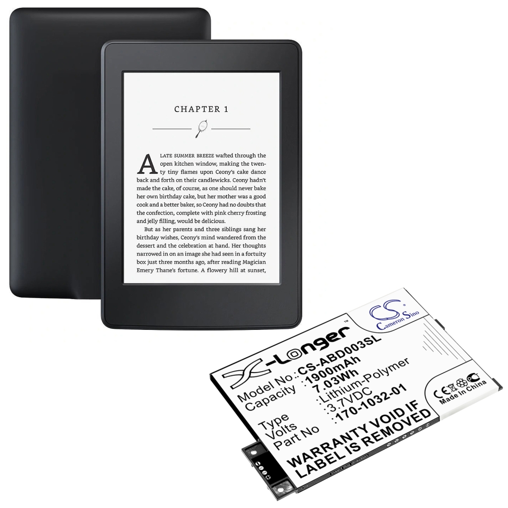 Ebook, batteria eReader Amazon CS-ABD003SL