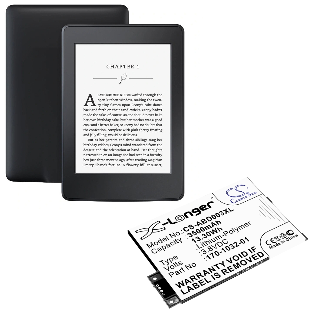 Batteries Ebook, eReader Battery CS-ABD003XL