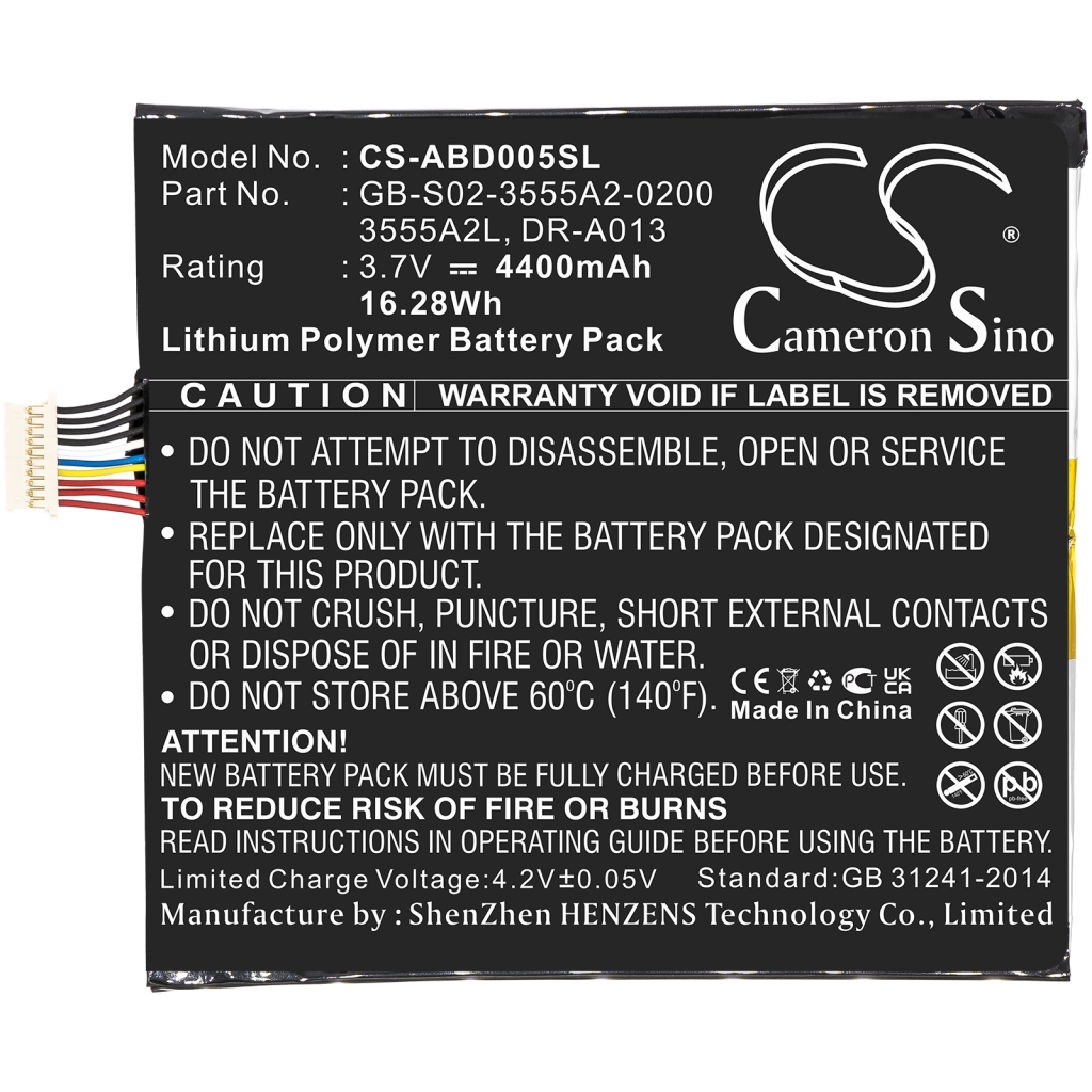 Batterie Sostituisce DR-A013