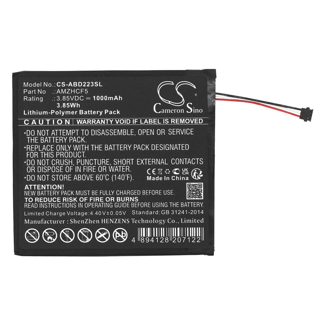 Batteries Ebook, eReader Battery CS-ABD223SL