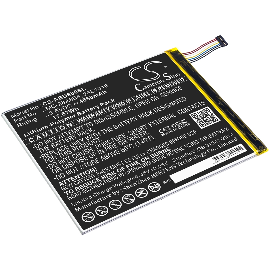 Tablet Battery Amazon CS-ABD800SL