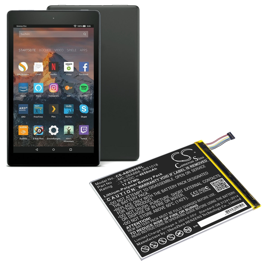 Tablet Battery Amazon CS-ABD800SL