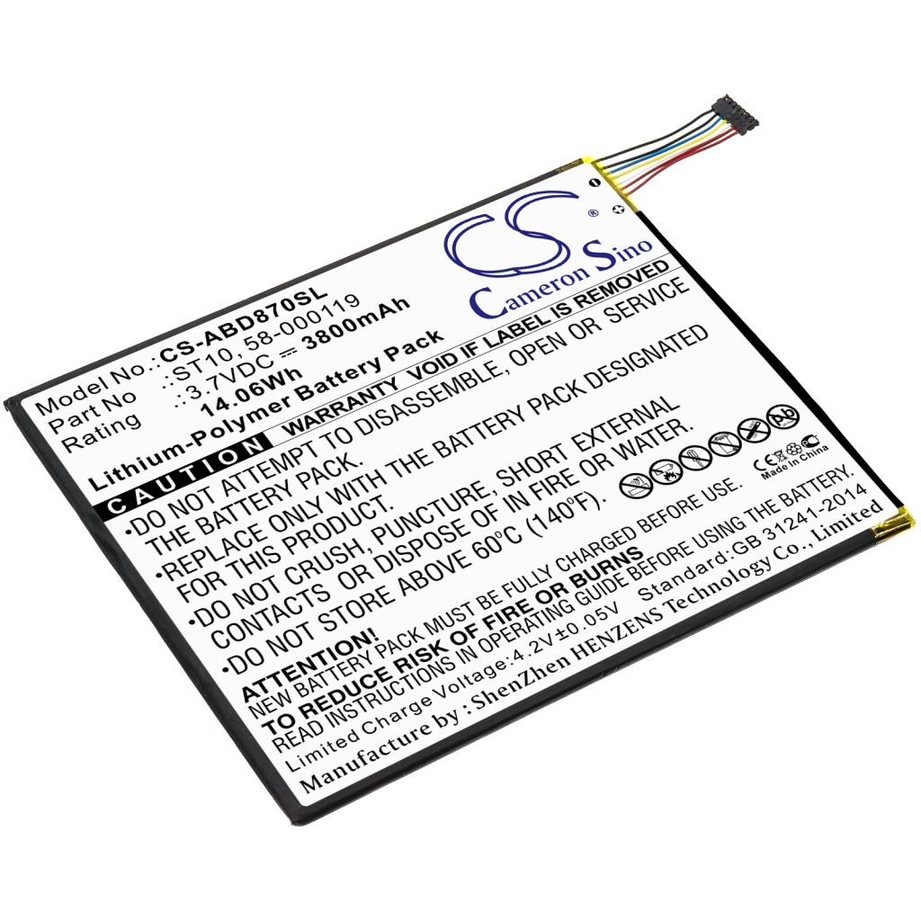 Batterie Sostituisce 58-000119