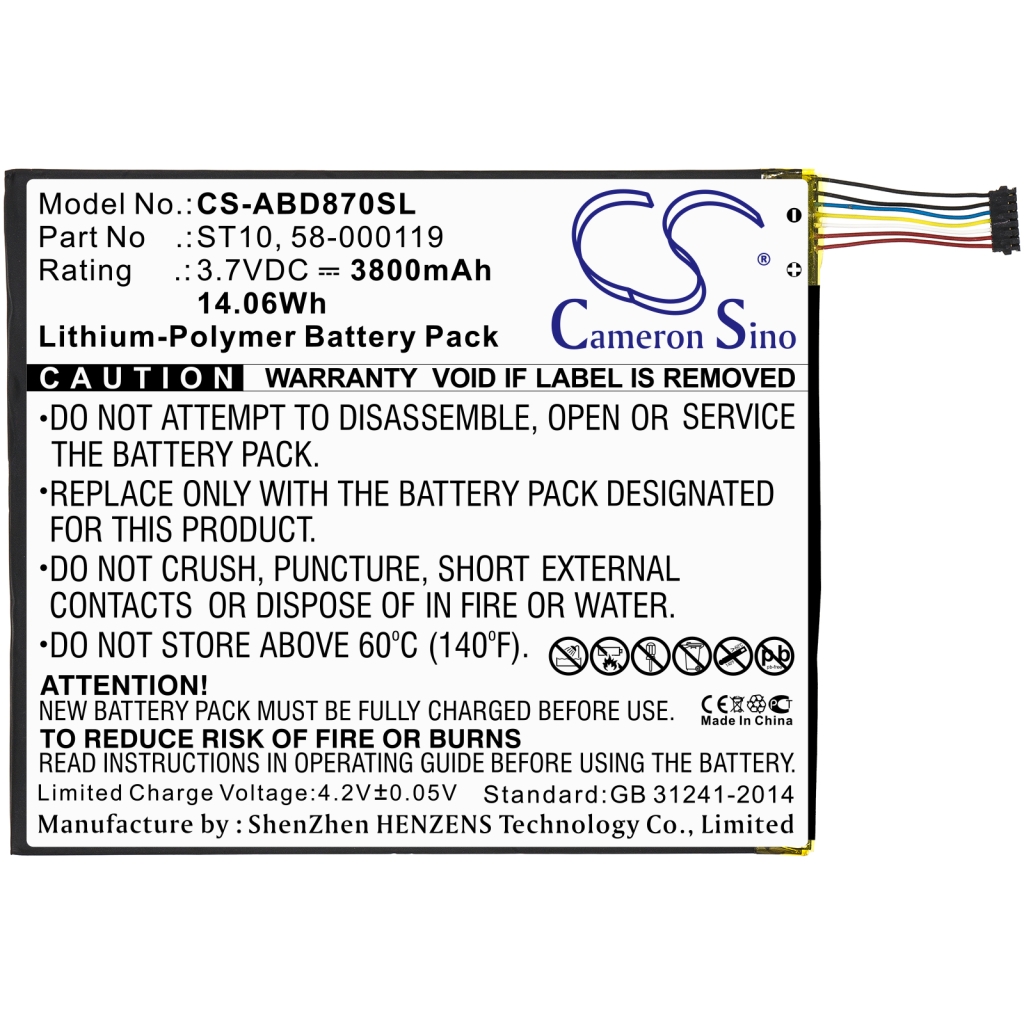 Batterie Sostituisce 26S1008