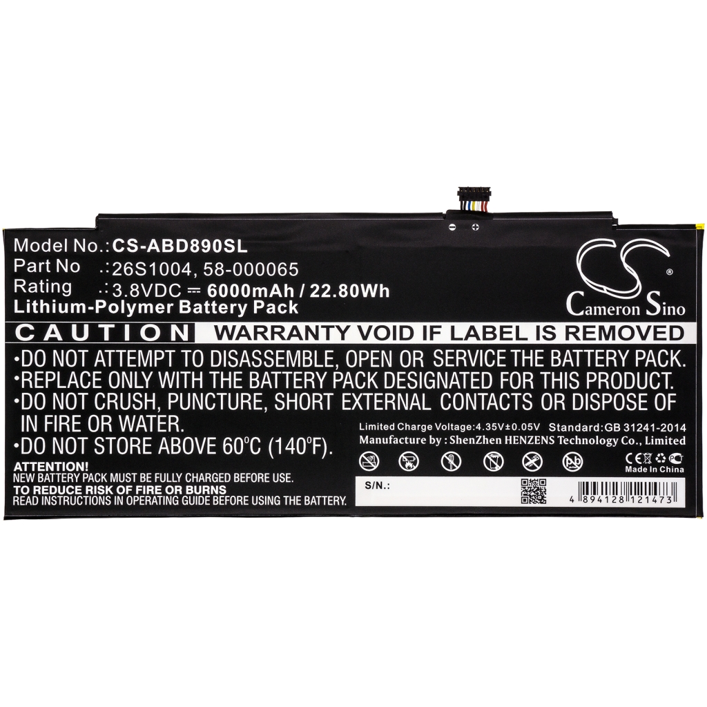 Batterie Sostituisce 26S1004-A(1ICP3/98/82-2)