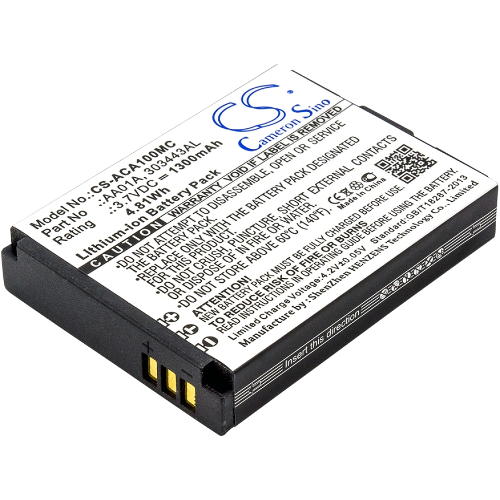 Sostituzione della batteria compatibile per Activeon 303443AL,AA01A