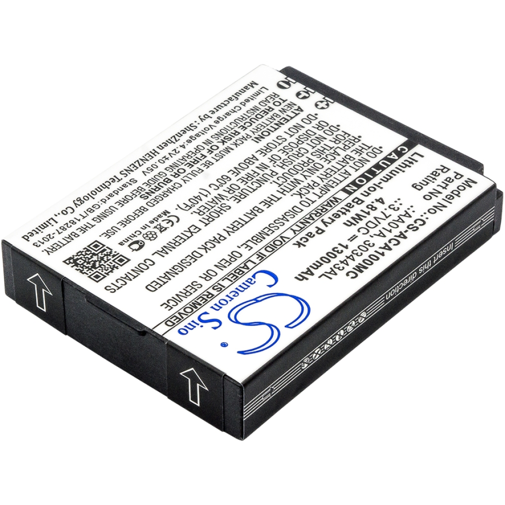 Sostituzione della batteria compatibile per Activeon 303443AL,AA01A