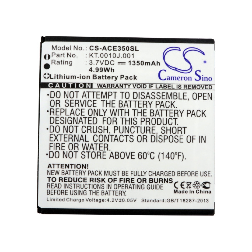 Battery Replaces AE415550 1S1P