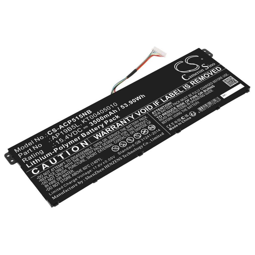 Sostituzione della batteria compatibile per Acer AP19B5L,KT00405010