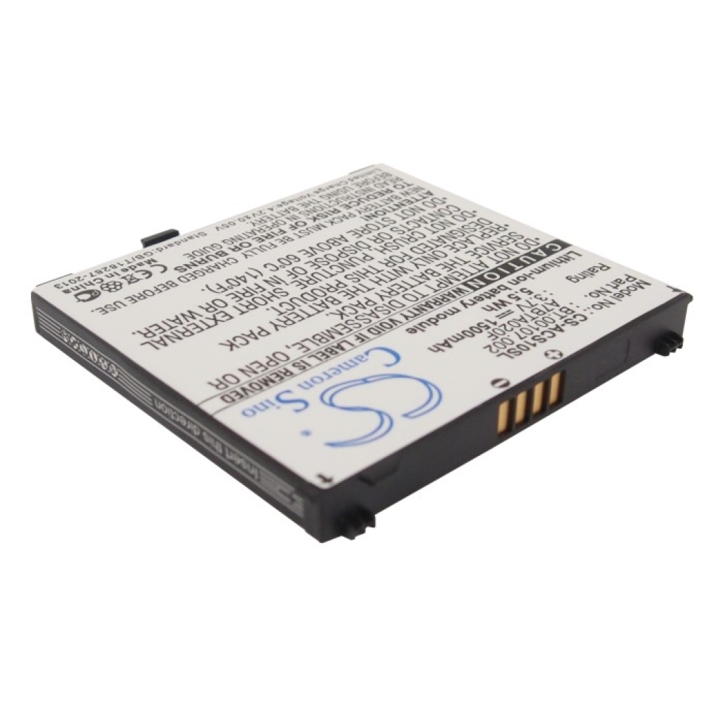 Sostituzione della batteria compatibile per Acer A7BTA020F,BT.00107.002,US55143A9H 1S1P