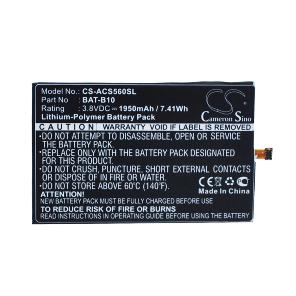 Batteria del telefono cellulare Acer CS-ACS560SL