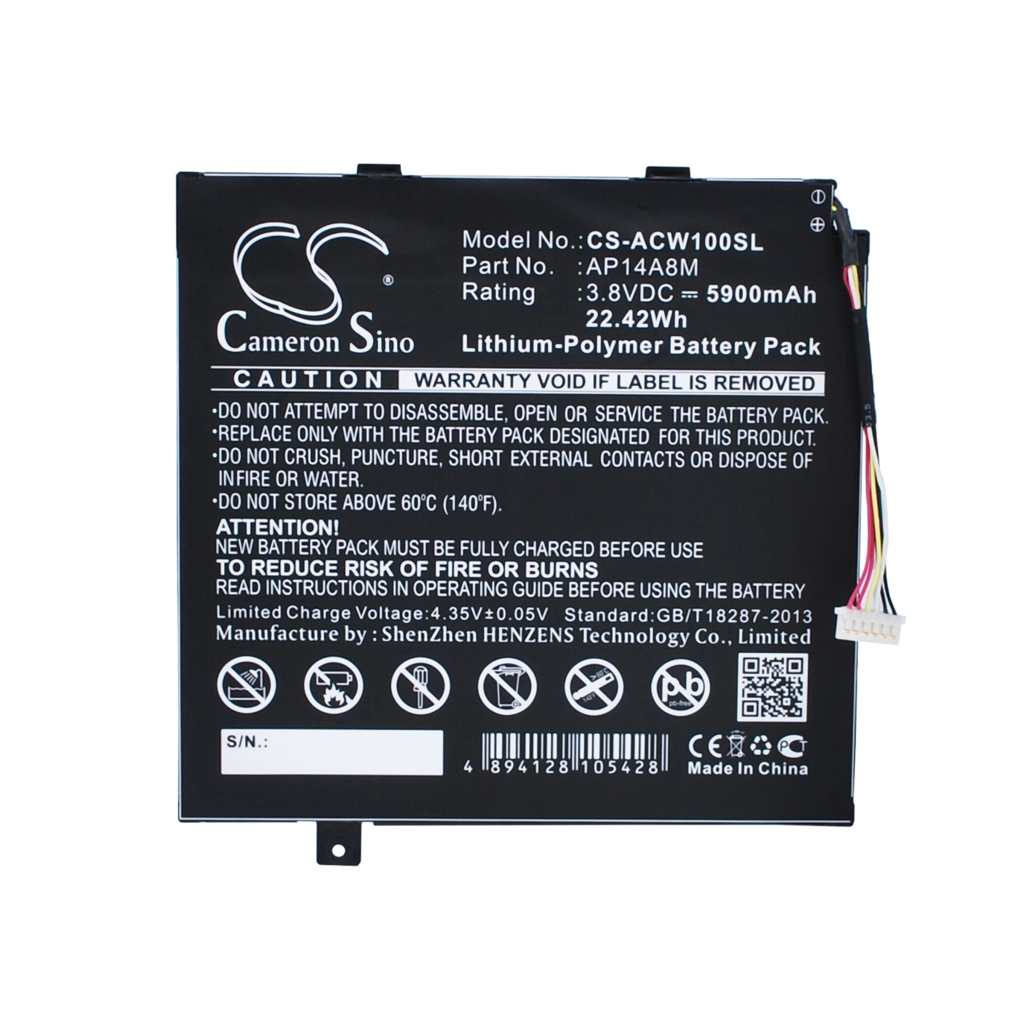 Sostituzione della batteria compatibile per Acer AP14A4M,AP14A8M,KT.0020G.004