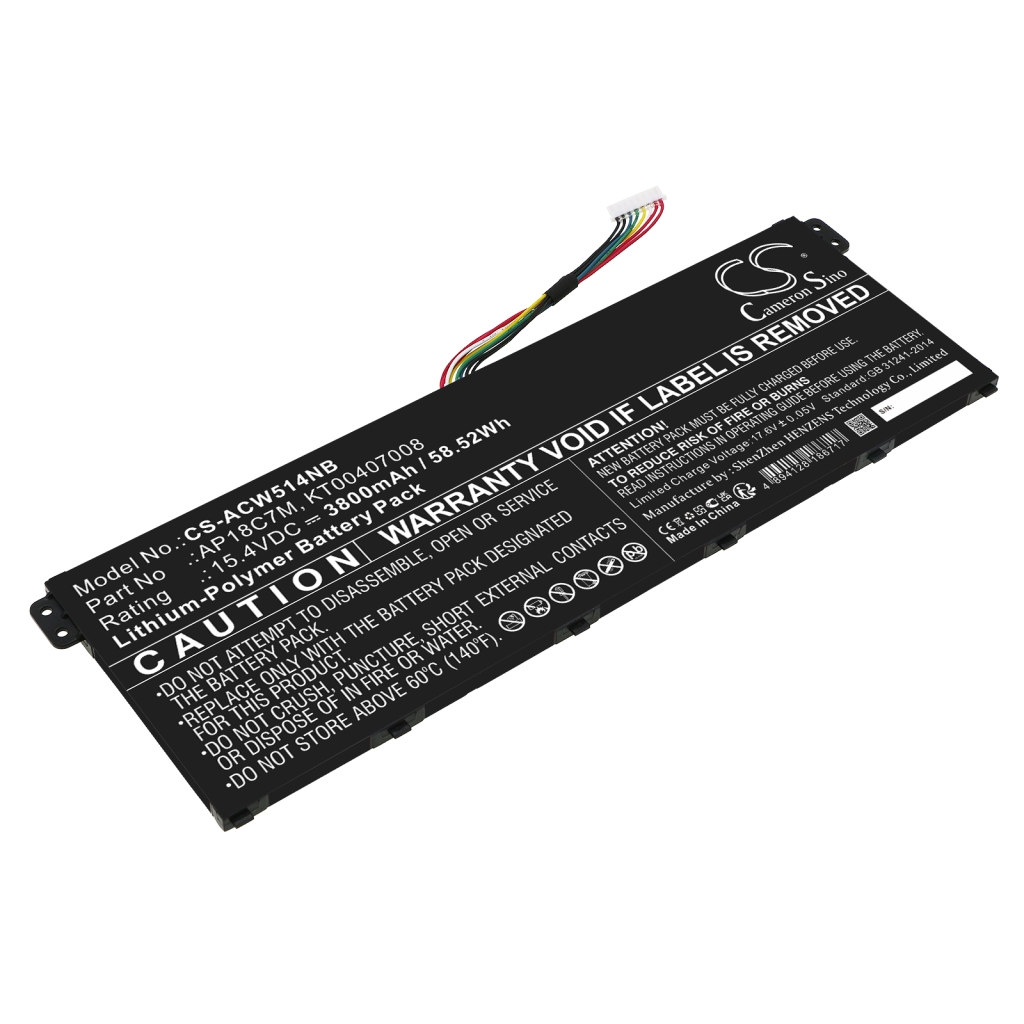 Sostituzione della batteria compatibile per Acer AP18C7M,KT00407008