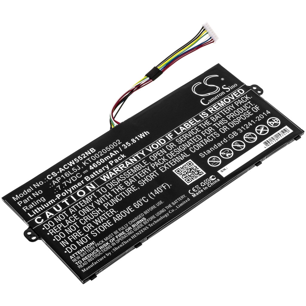 Sostituzione della batteria compatibile per Acer AP16L5J,KT00205002