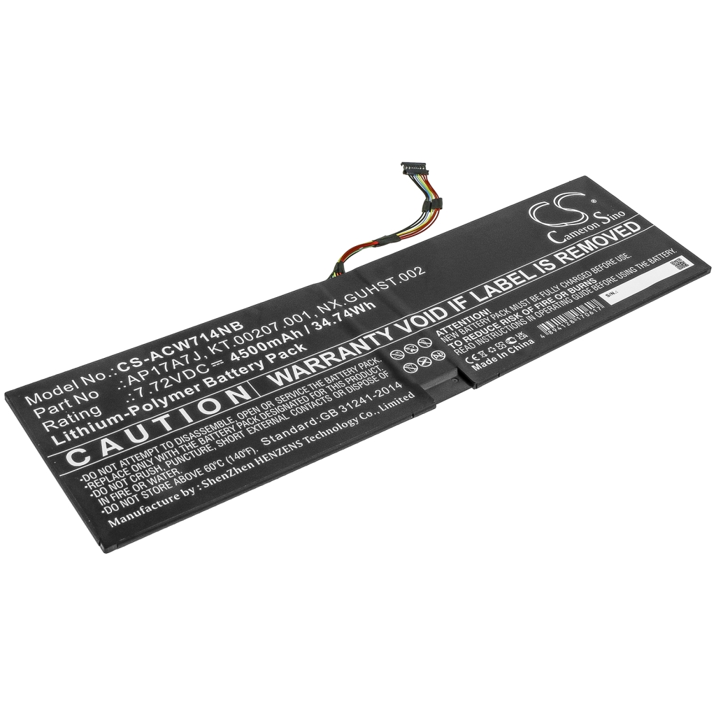 Batterie Sostituisce NX.GUHST.002