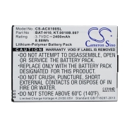 CS-ACX100SL<br />Batteries for   replaces battery KT.0010B.007