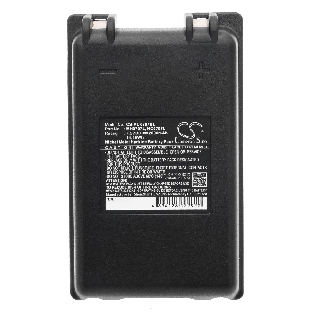 Sostituzione della batteria compatibile per Autec MH0707L,NC0707L