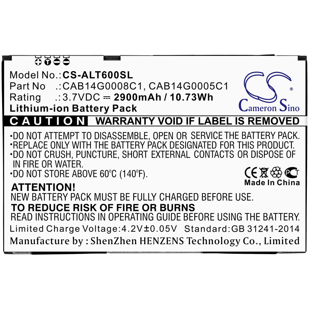 Batterie Sostituisce CAB14G0005C1