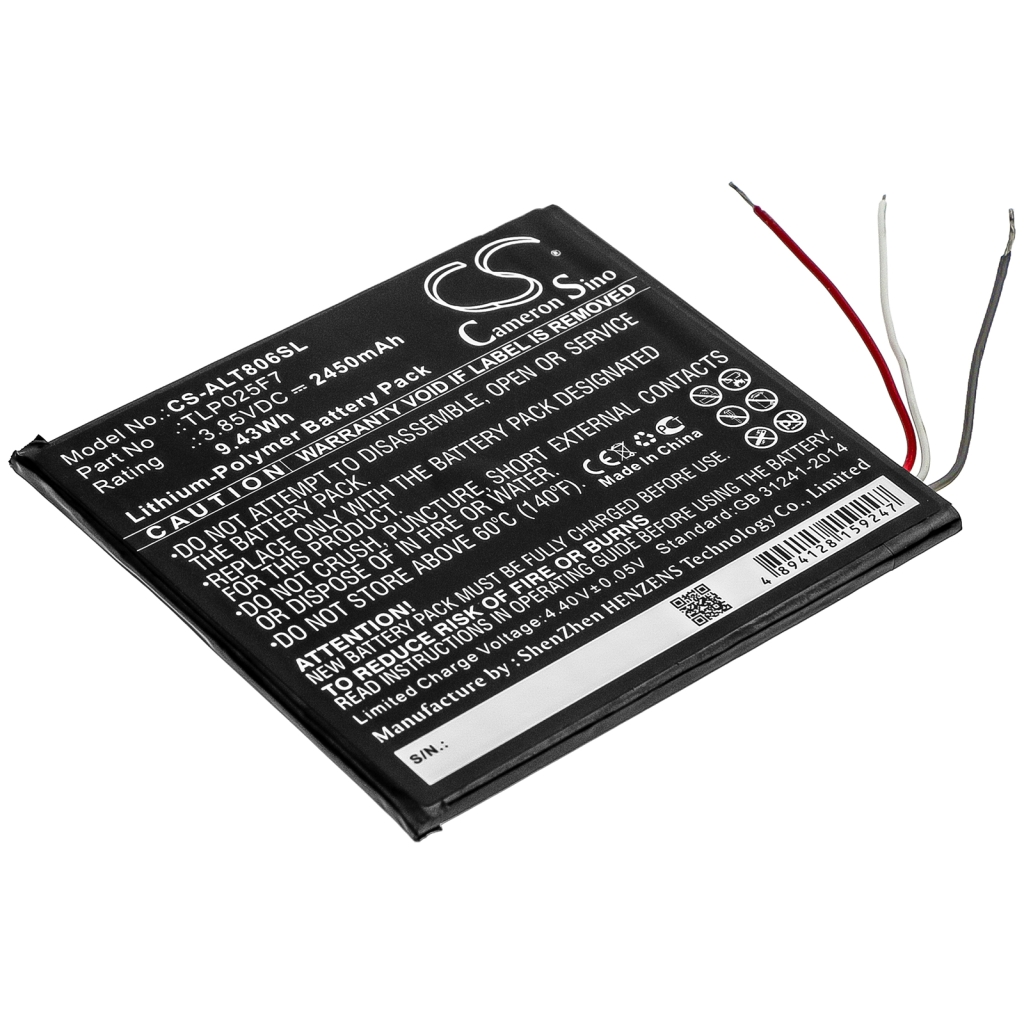 Tablet Battery Alcatel CS-ALT806SL