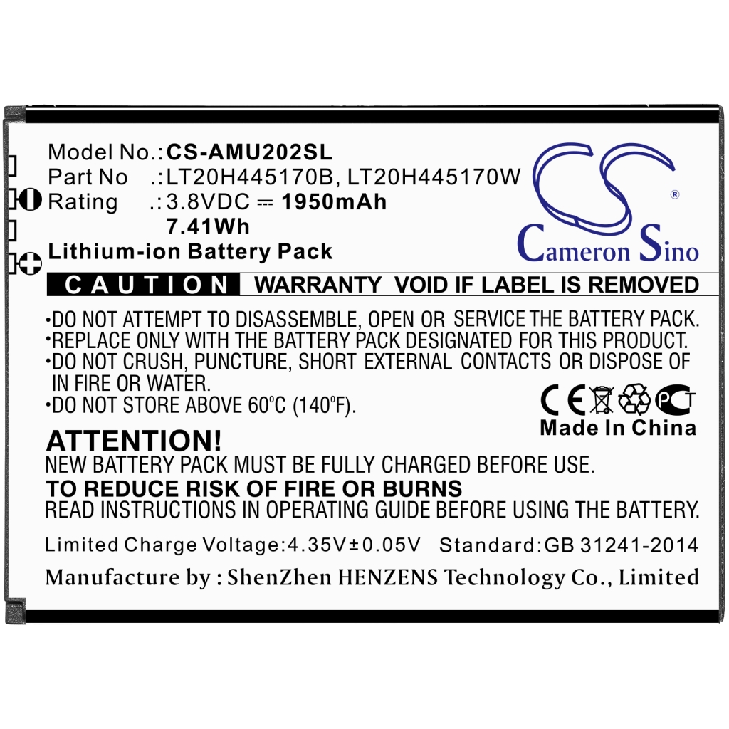 Batterie Sostituisce LT20H445170B