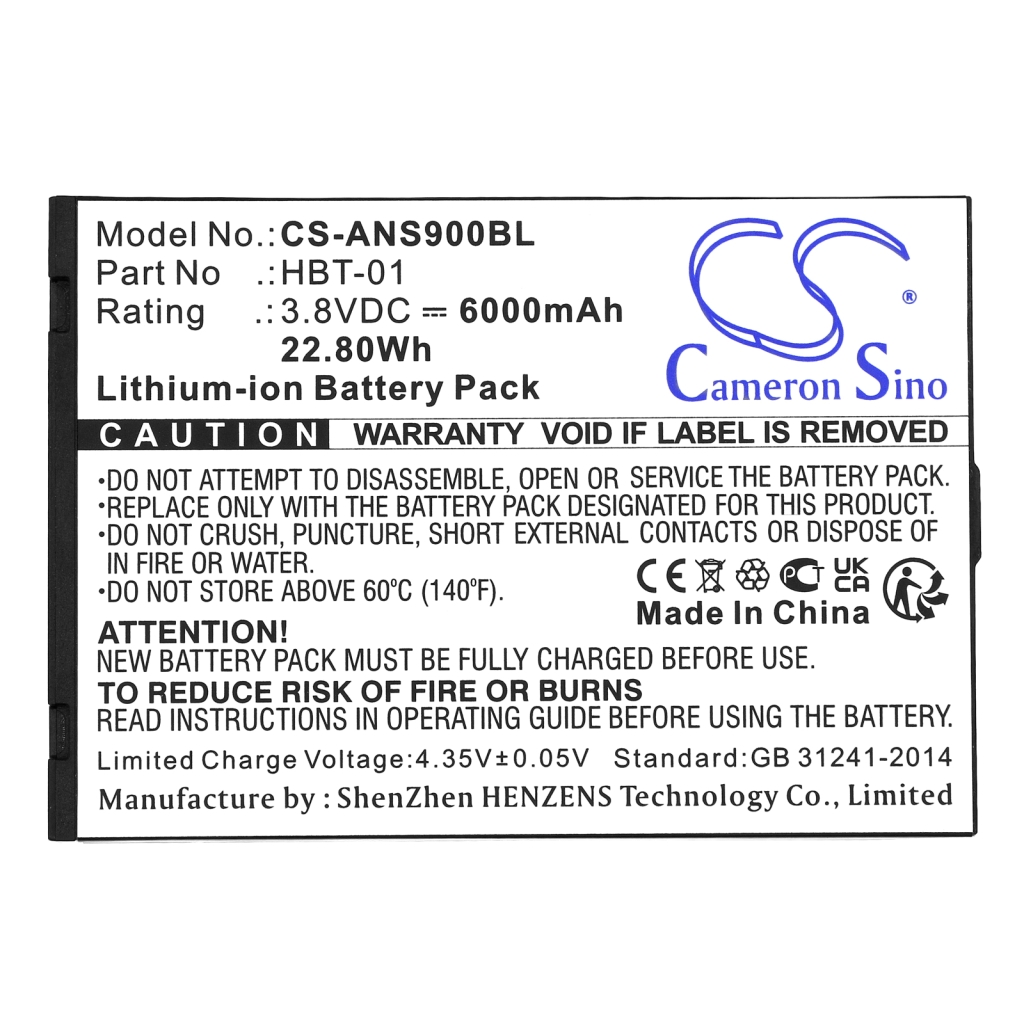 Batteries Payment Terminal Battery CS-ANS900BL