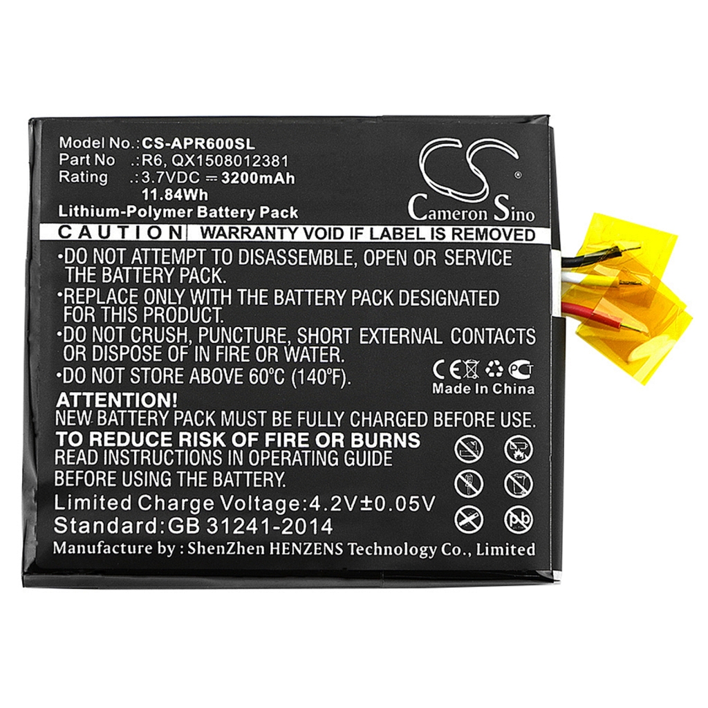 Batteria del telefono cellulare Oinom A1100H (CS-APR600SL)