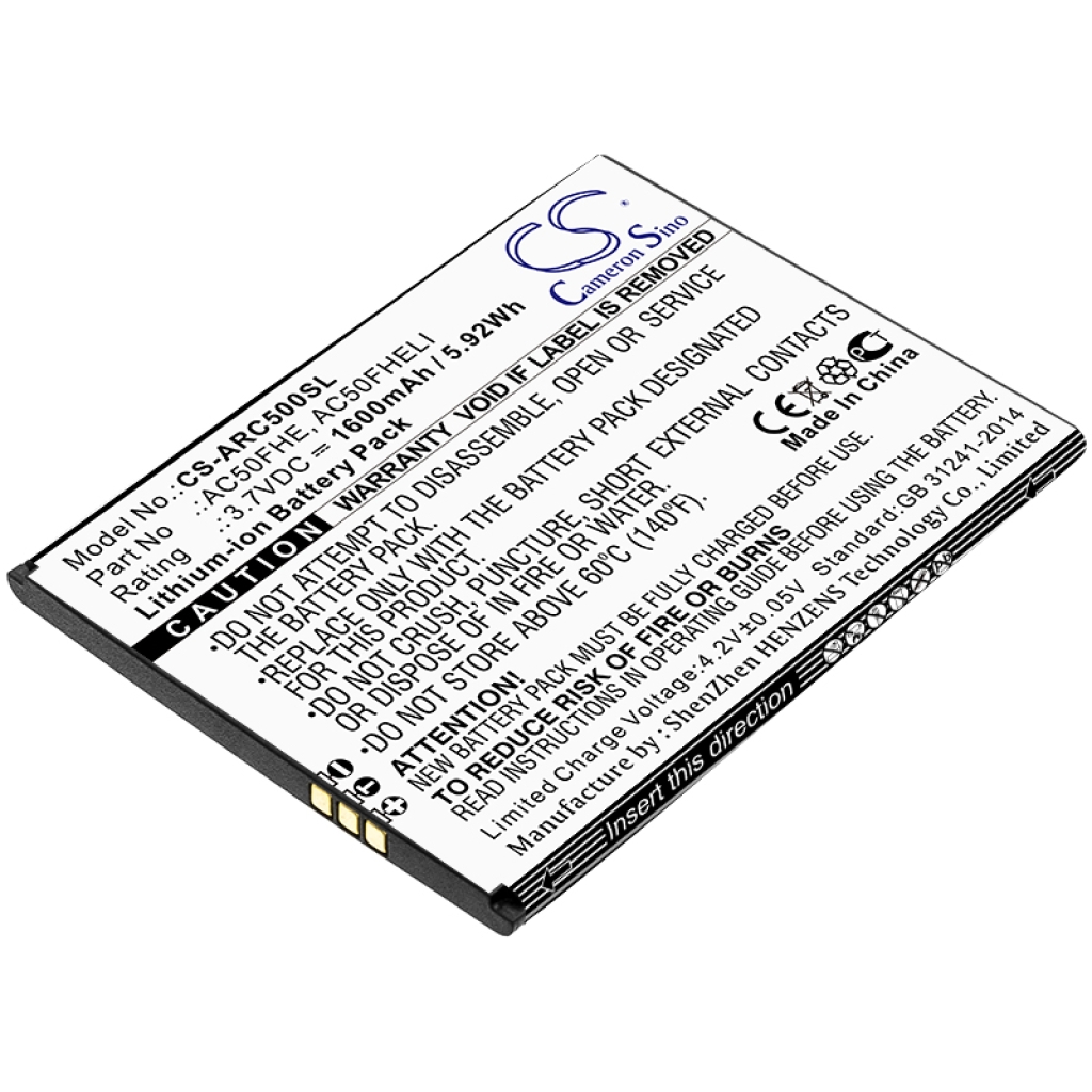 Batteria del telefono cellulare Archos CS-ARC500SL