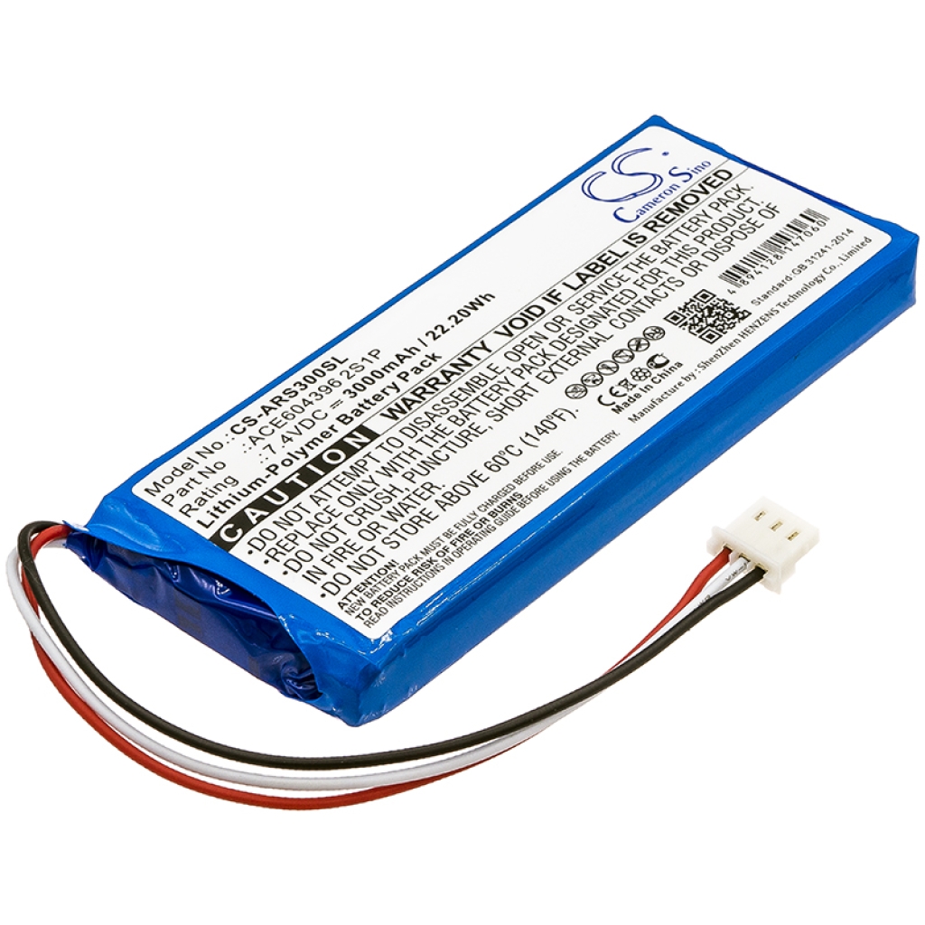 Sostituzione della batteria compatibile per Aaronia ACE604396 2S1P