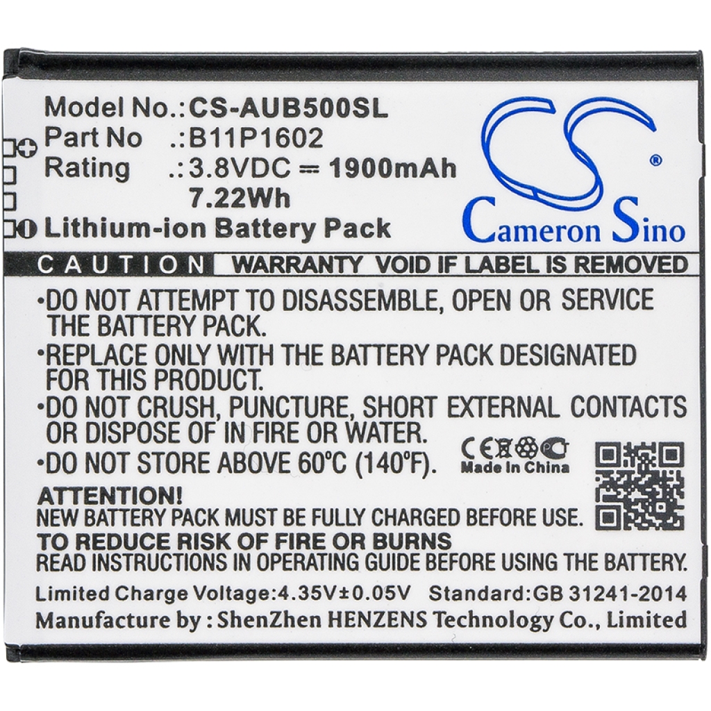 Batterie Sostituisce B11P1602 ( 1ICP5/57/61 )