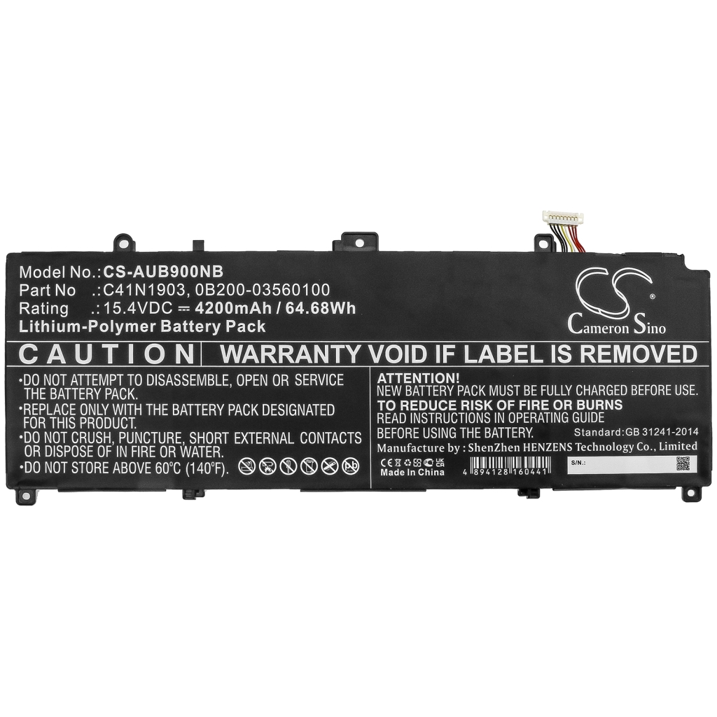 Battery Replaces C41N1903