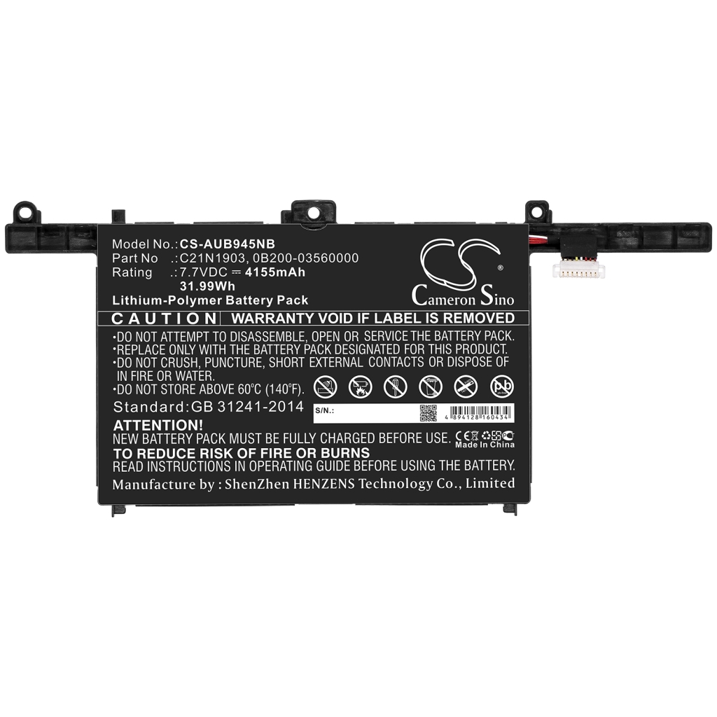 Battery Replaces C21N1903