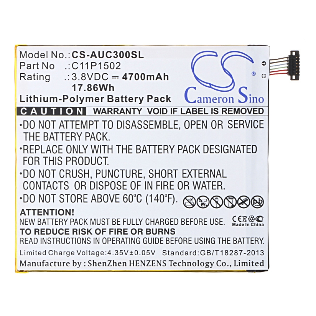 Batteria compressa Asus ZenPad 10