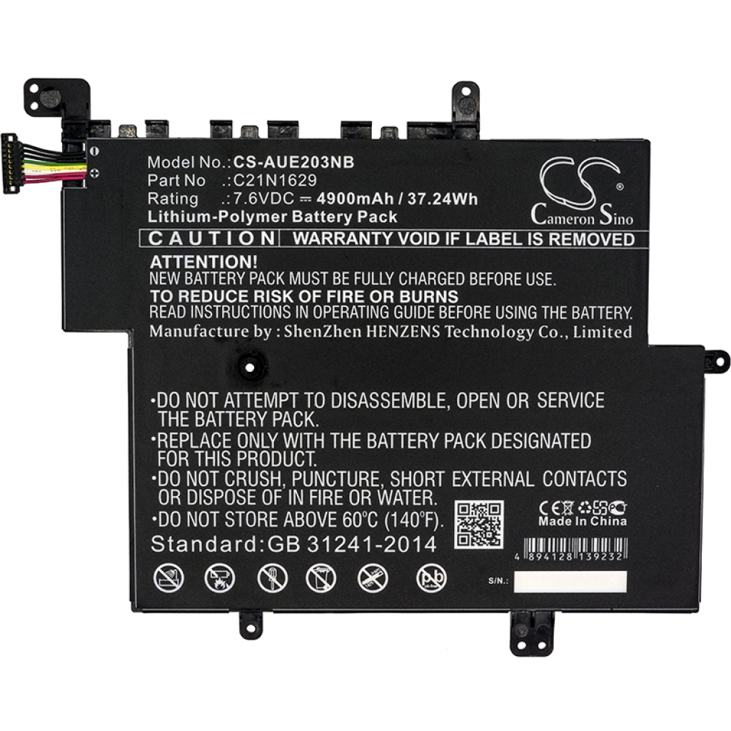 Sostituzione della batteria compatibile per Asus 0B200-02500000,C21N1629 (2ICP4/59/134)