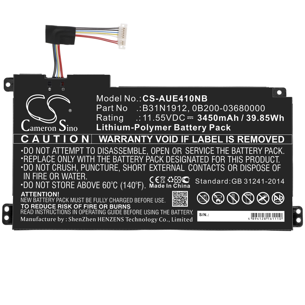 Battery Replaces B31N1912