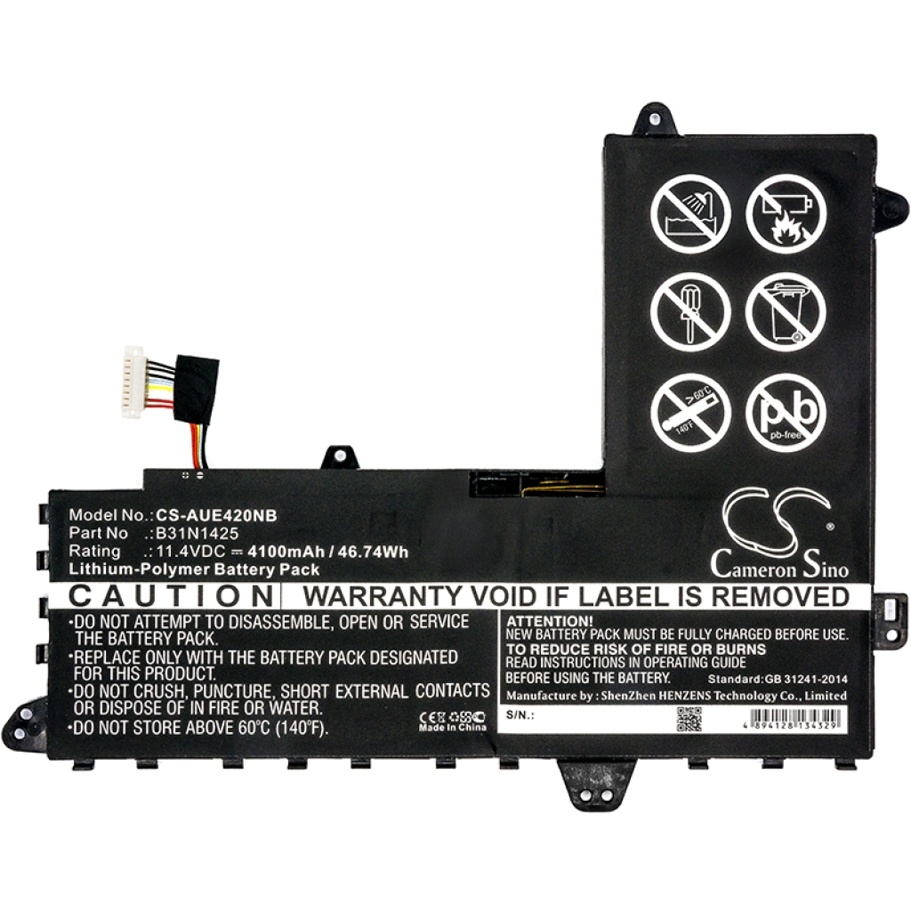 Sostituzione della batteria compatibile per Asus 0B200-01400100,B31N1425