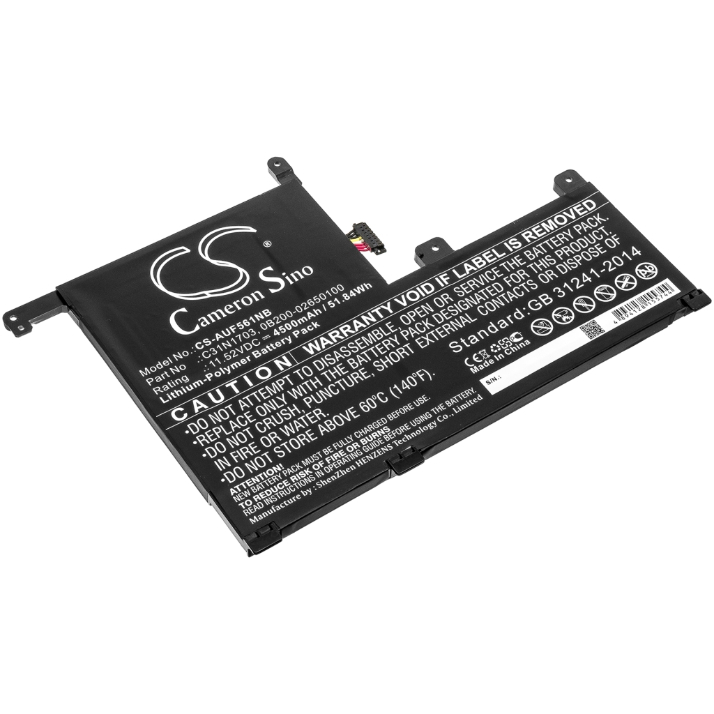 Sostituzione della batteria compatibile per Asus 0B200-02650100,C31N1703