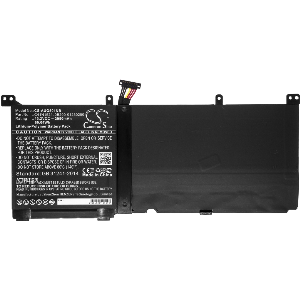 Sostituzione della batteria compatibile per Asus 0B200-01250200,C41N1524