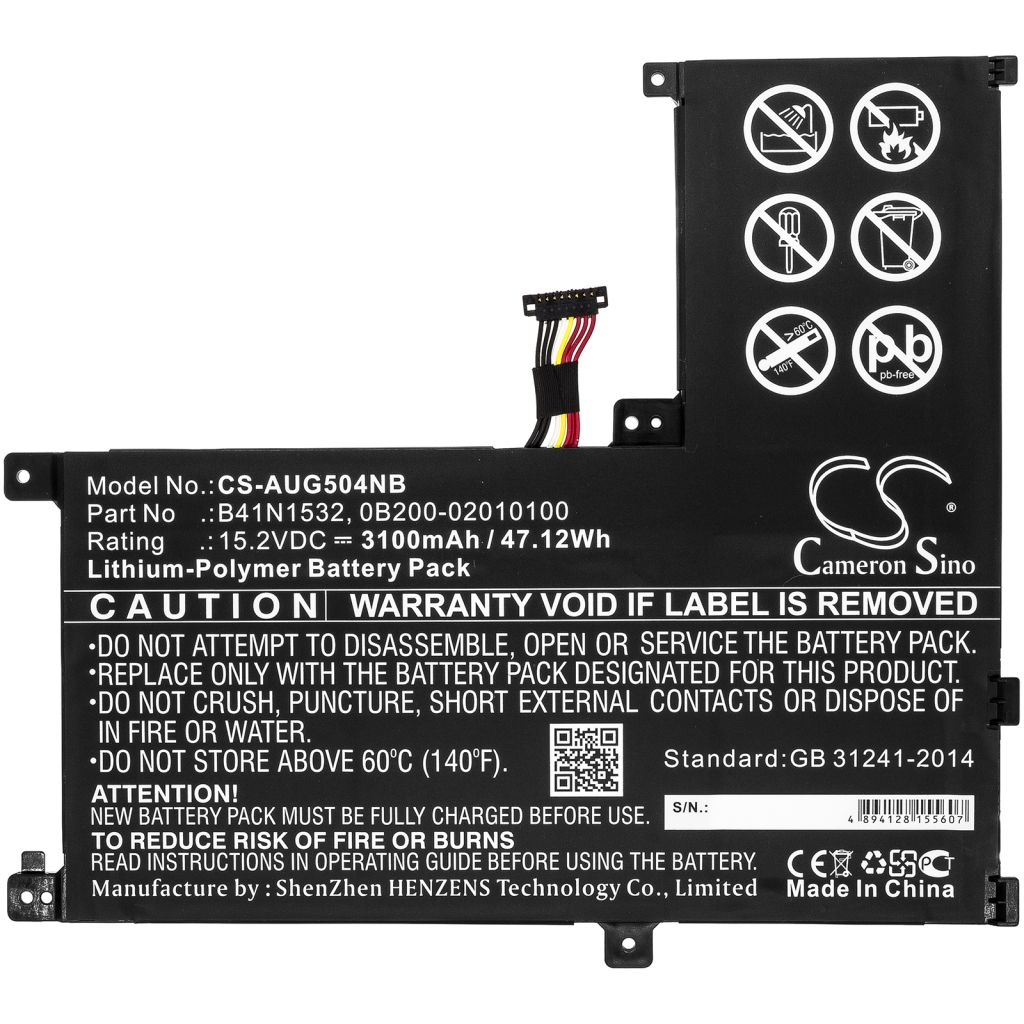 Sostituzione della batteria compatibile per Asus 0B200-02010100,B41N1532