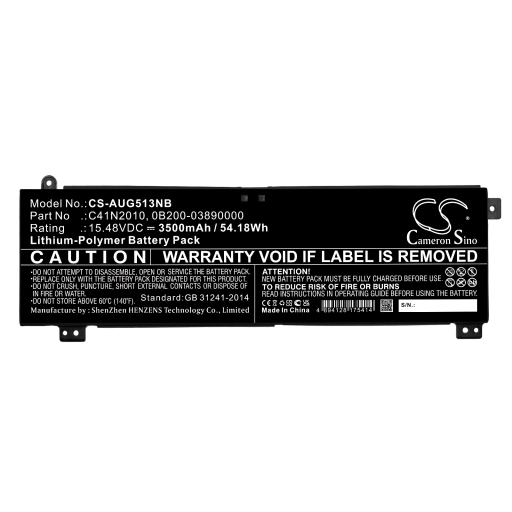 Sostituzione della batteria compatibile per Asus 0B200-03890000,C41N2010