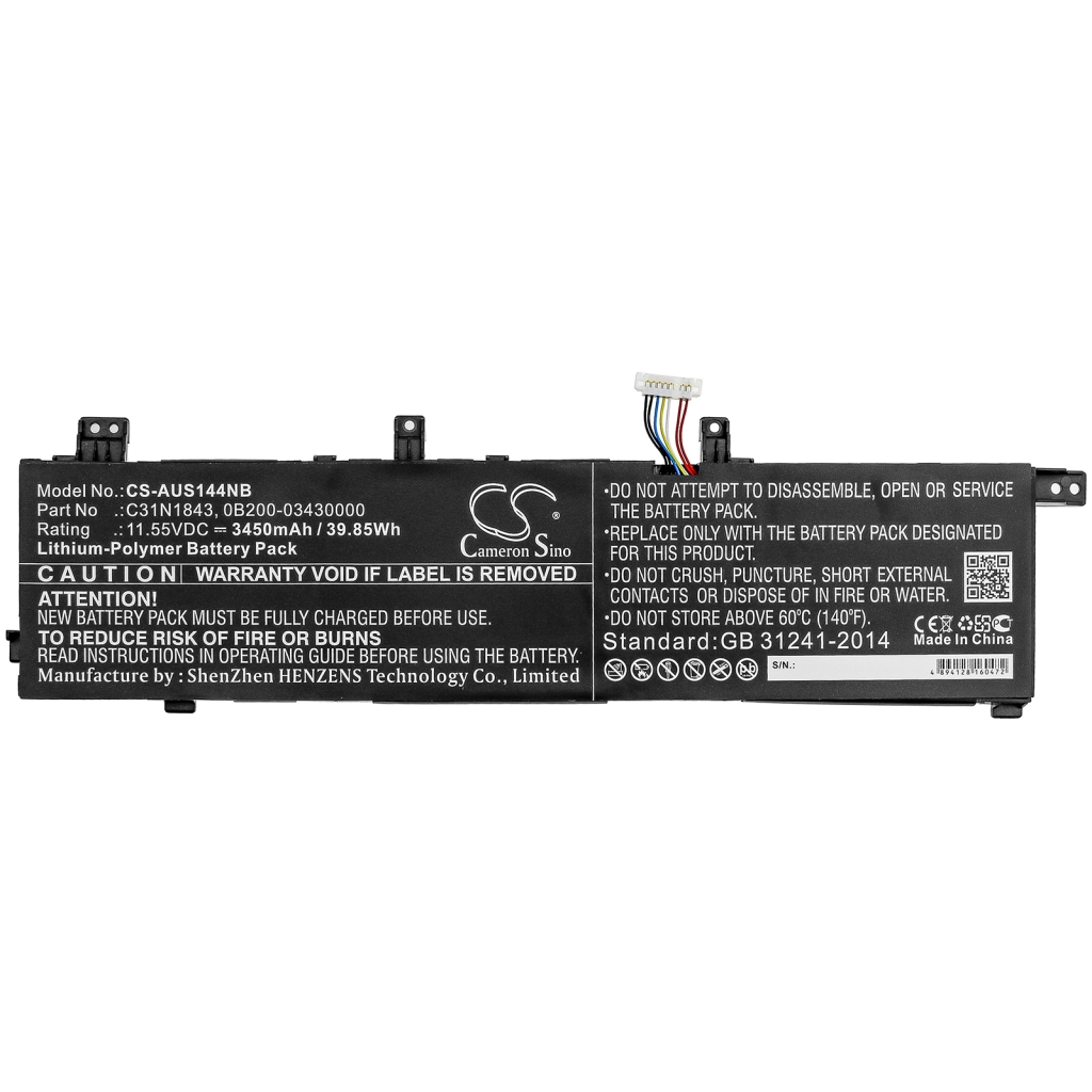 Sostituzione della batteria compatibile per Asus 0B200-03430000,C31N1843