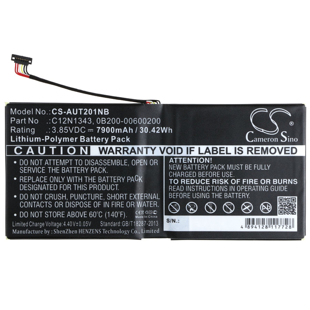 Sostituzione della batteria compatibile per Asus 0B200-00600200,C12N1343