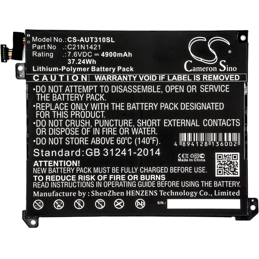 Battery Replaces C21N1418