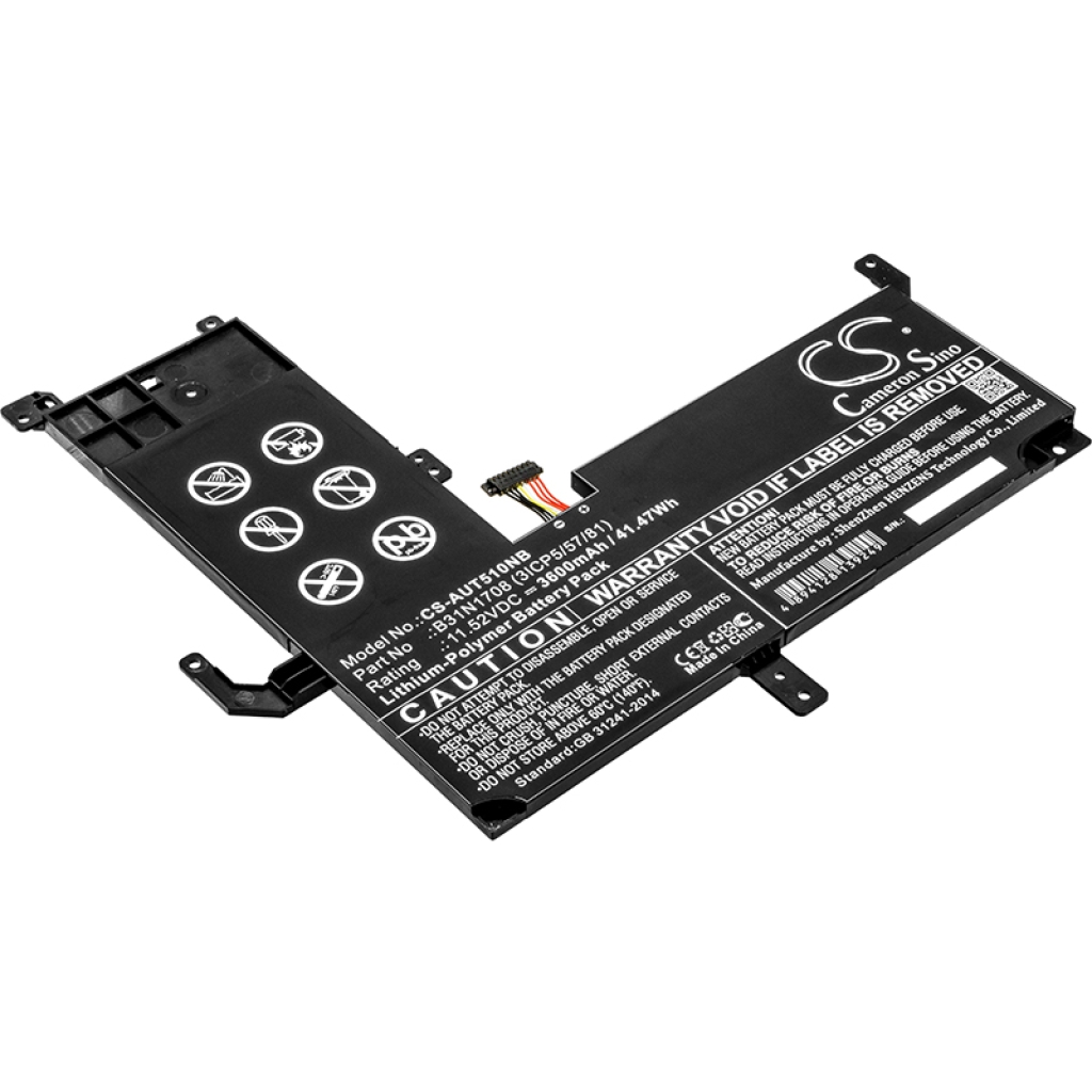 Sostituzione della batteria compatibile per Asus 0B200-02720000,B31N1708 (3ICP5/57/81)