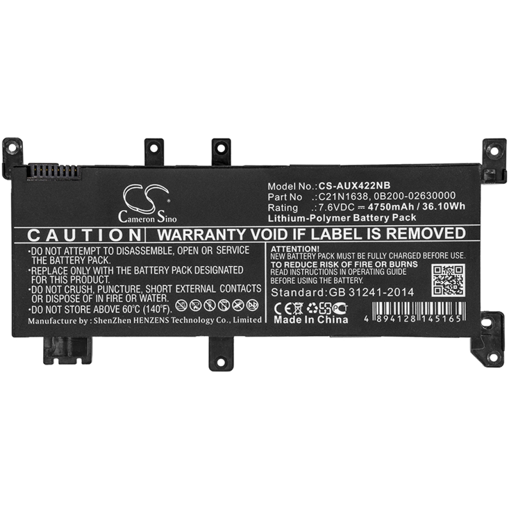 Sostituzione della batteria compatibile per Asus 0B200-02630000,C21N1638