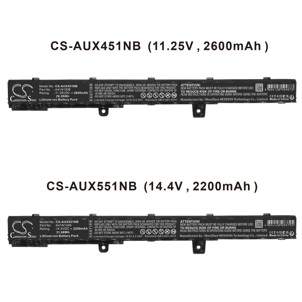 Batteria notebook Asus X551