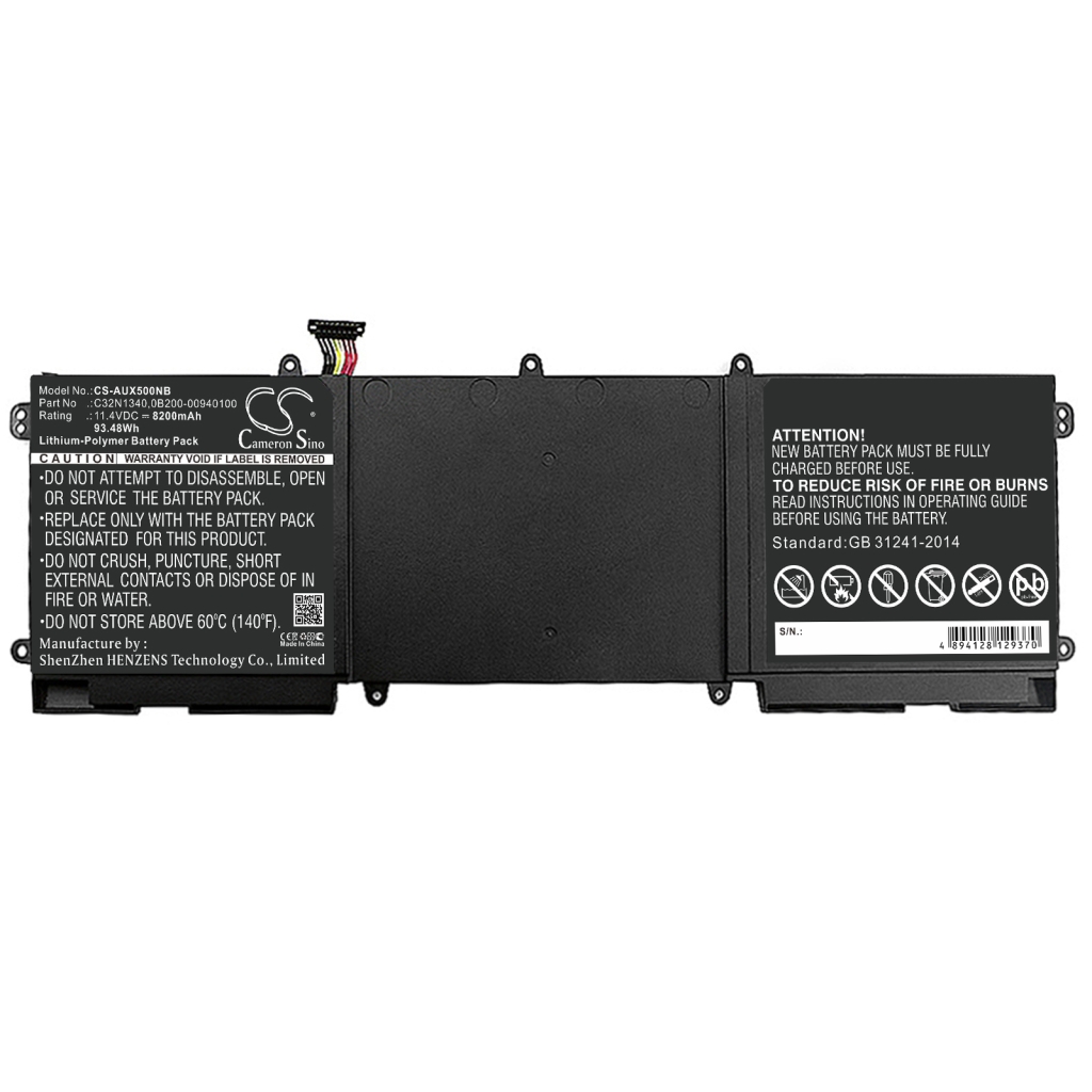 Sostituzione della batteria compatibile per Asus 0B200-00940100,C32N1340