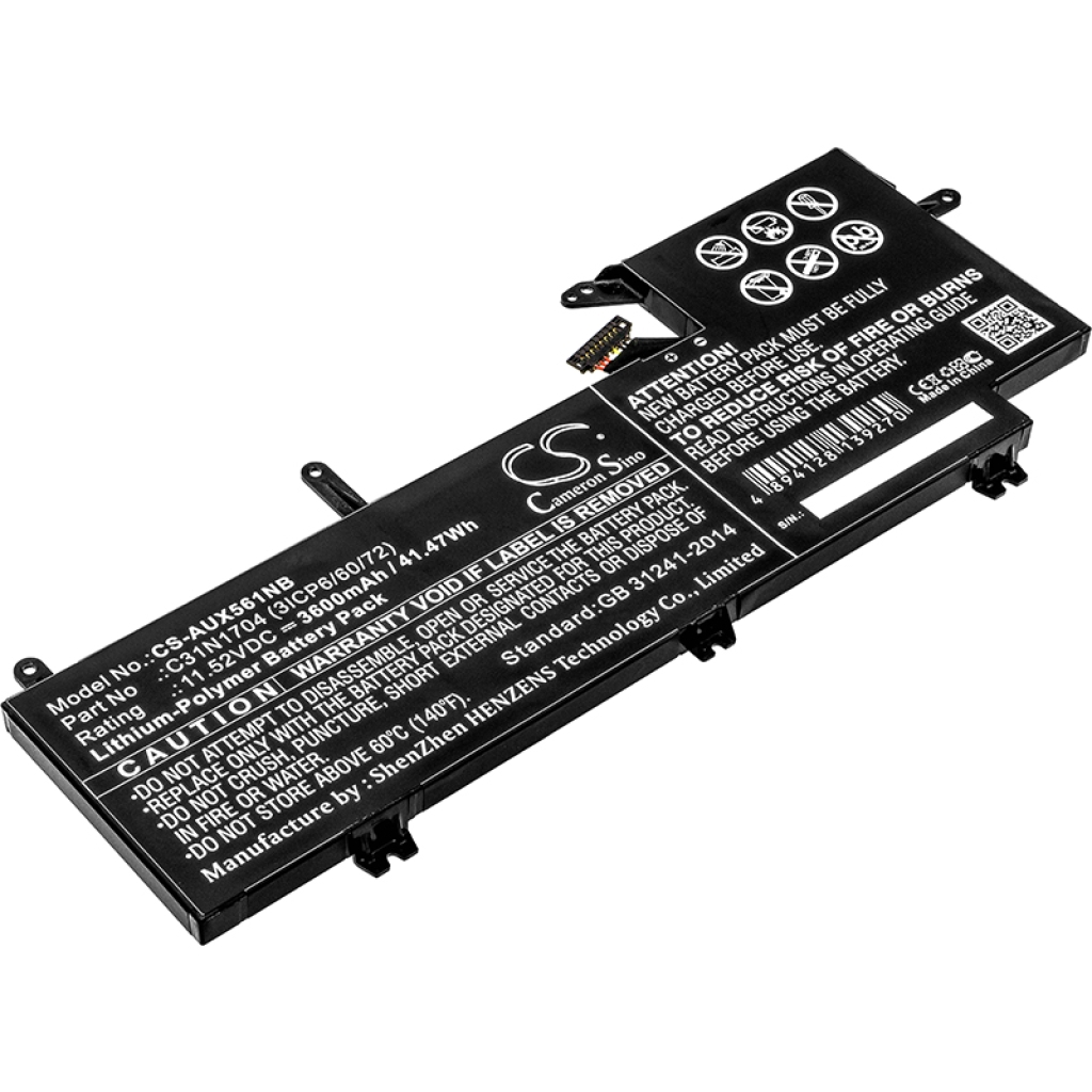 Batterie Sostituisce C31N1704 (3ICP6/60/72)