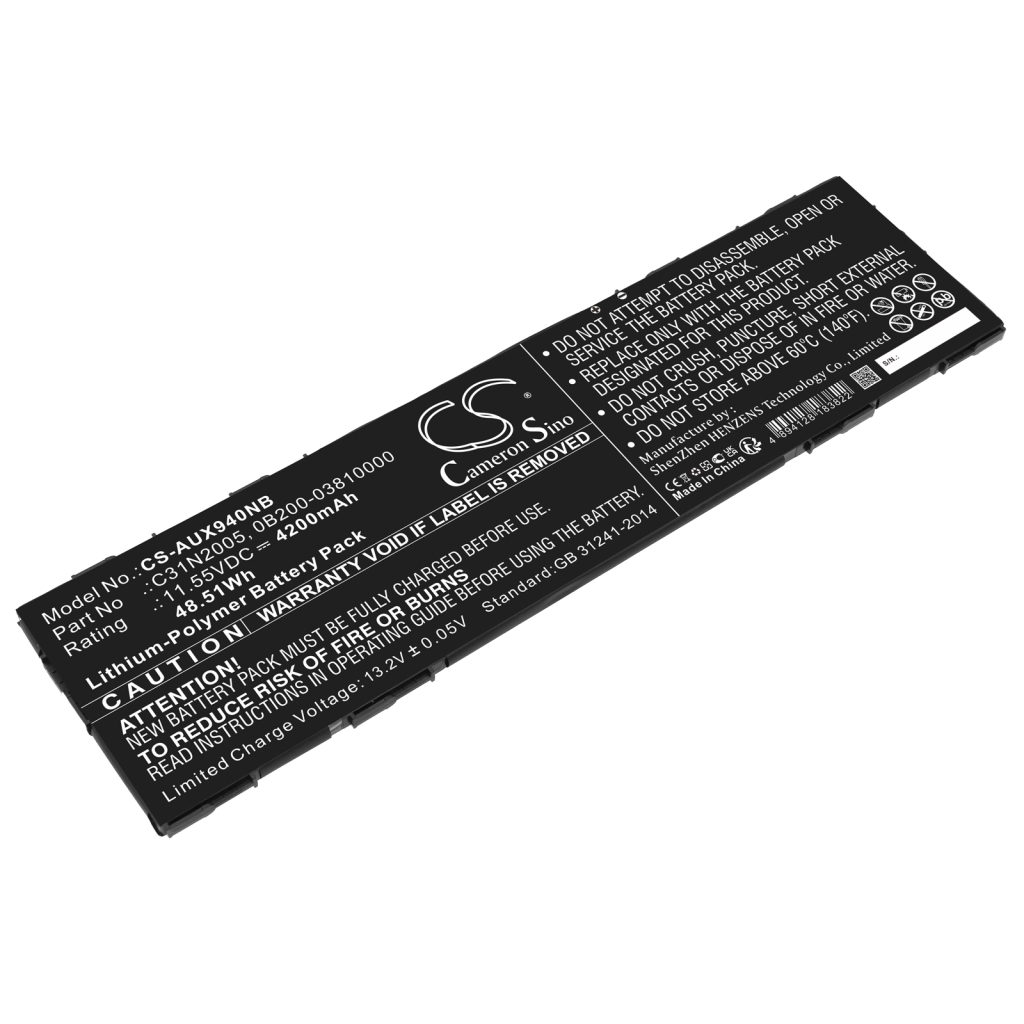 Sostituzione della batteria compatibile per Asus 0B200-03810000,C31N2005