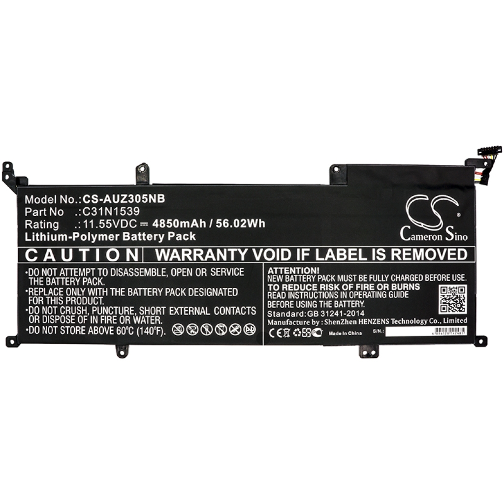 Sostituzione della batteria compatibile per Asus 0B200-01180200,C31N1539