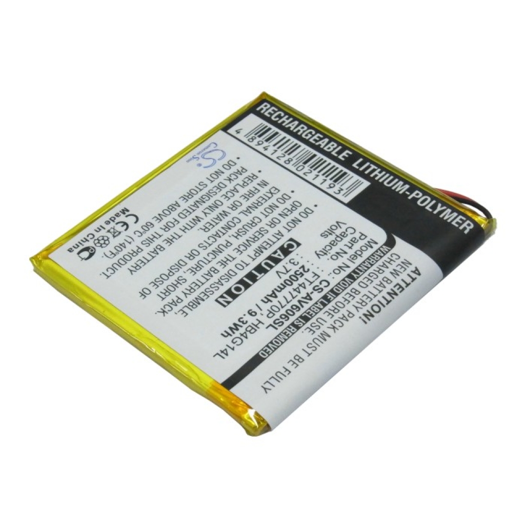 MP3, MP4, PMP Battery Archos AV605 120GB